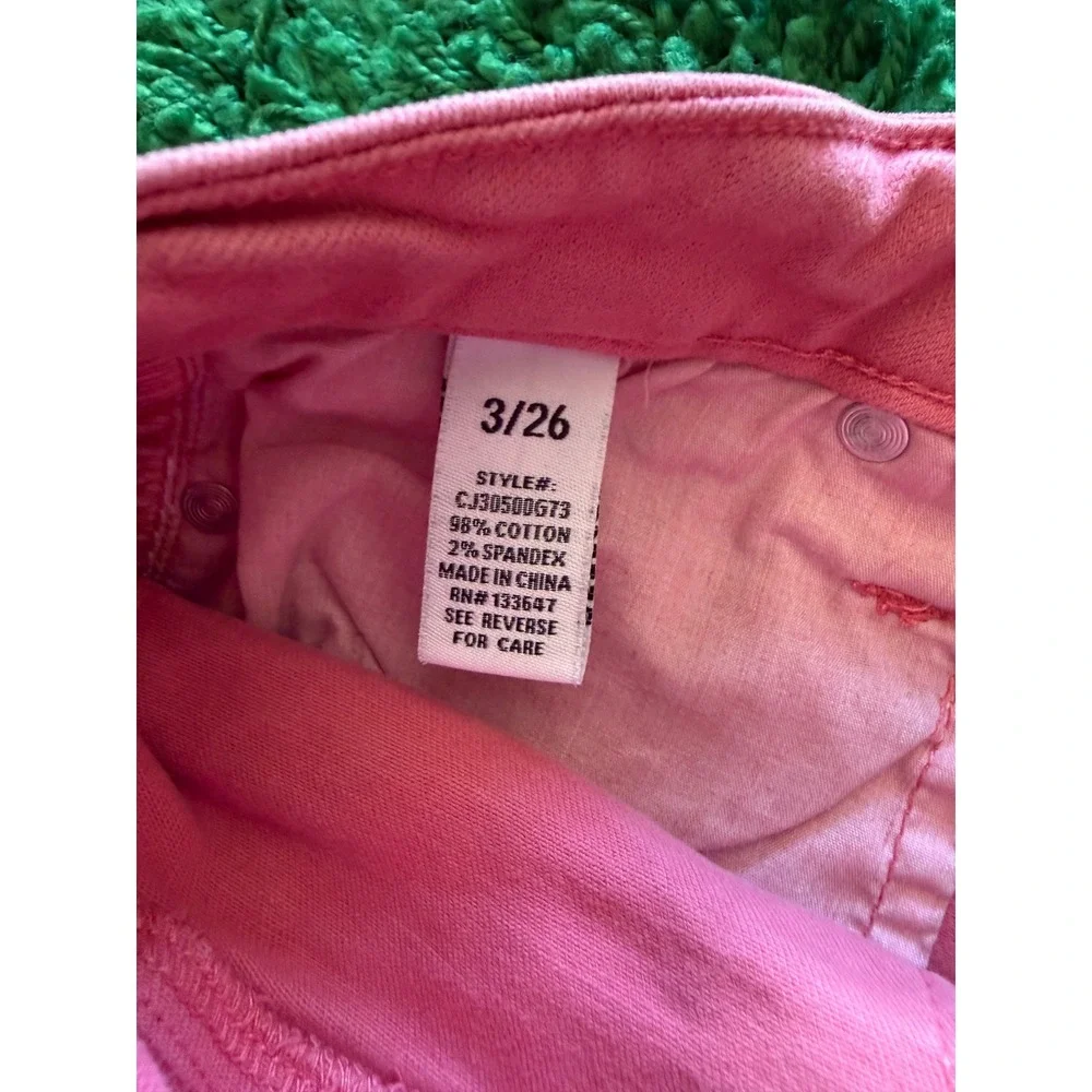 Celebrity Pink Denim Shorts Womens 3/26 Pink Excellent Cuffed Mid Rise Stretch